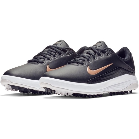 NEW Nike Vapor leather golf shoes/cleats rose gold - Picture 2 of 9